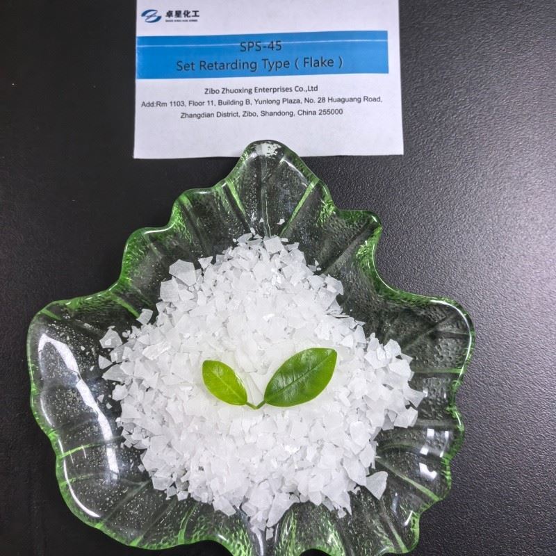 SPS-45 Set Retarding (long Slump Retention) Type Polycarboxylate Superplasticizer PCE Flake high quality